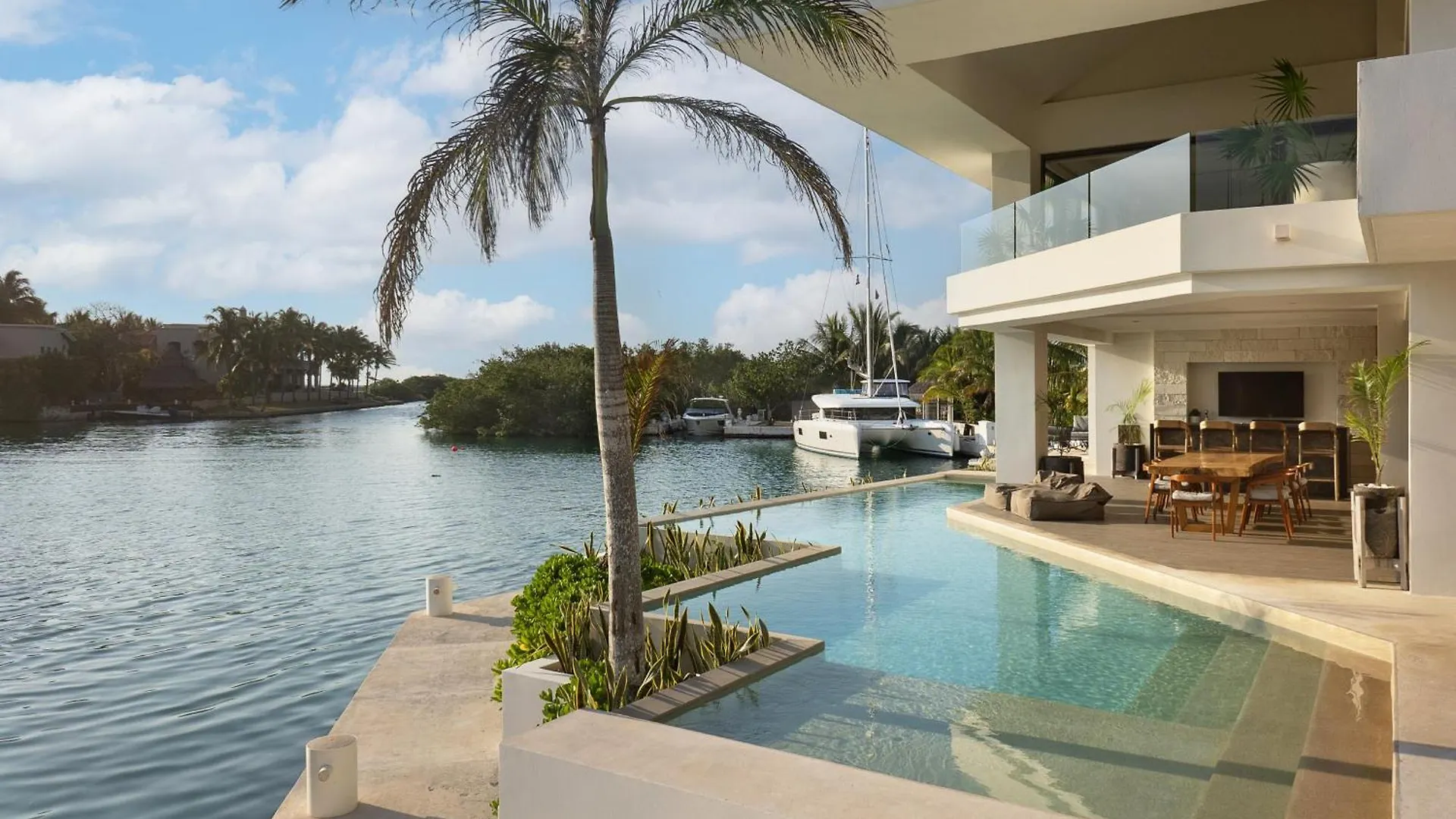 Luxury Villa 5 Bdr Oceanfront 5 Min Walk To Cenote Puerto Aventuras Messico